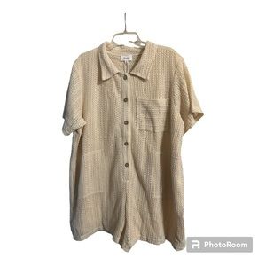 NWT 1XL Short Sleeve Romper